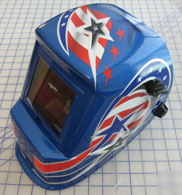 Arcone optiva auto darkening welding helmet patriotic