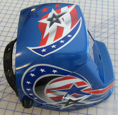Arcone optiva auto darkening welding helmet patriotic