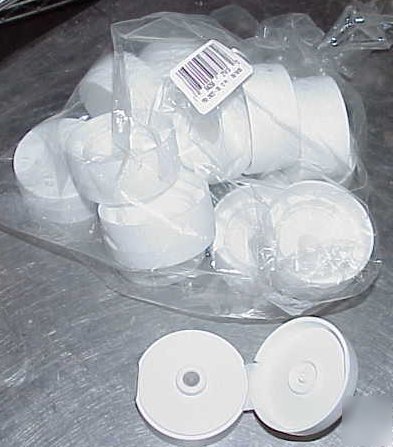 Bag/12, traex #2822-05 white flip-top lids