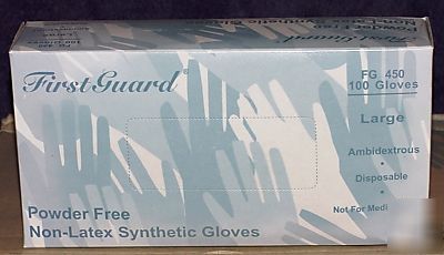Firstguard FG450 powder free non-latex synthetic gloves