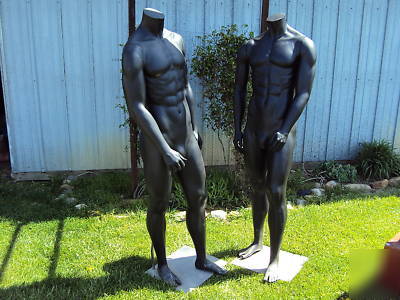 Full body and half body mannequins with stands