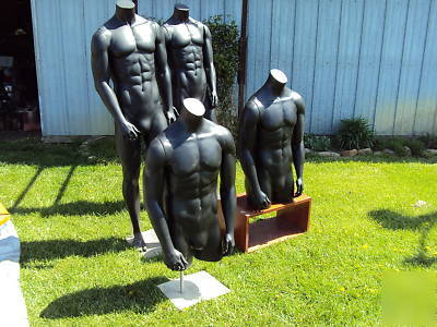 Full body and half body mannequins with stands