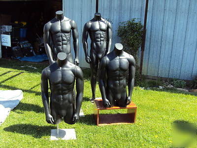 Full body and half body mannequins with stands