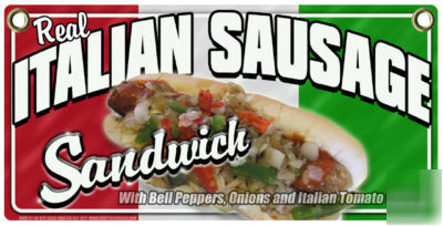 Italian sausage sign for concession trailers&carts