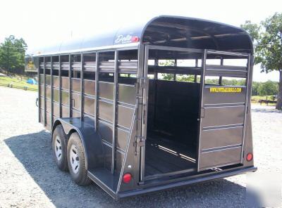 New 2010 delta stock and cattle trailer--16' -gooseneck