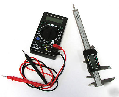 New digital caliper & multi-meter combo: lcd display, 