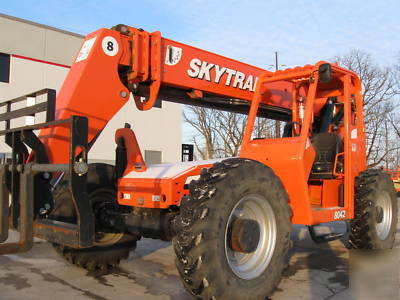 Skytrak 8042 telescopic forklift telehandler lift jlg