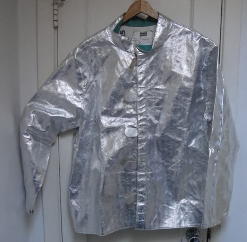 Steel grip aluminized gentex dual mirror jacket sz xl