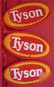 Tyson farms cloth supervisor patch lot 3 pc advertising