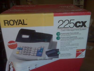 New royal 225CX cash register. in box box never opened