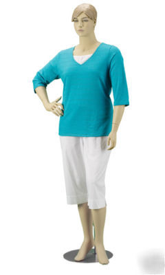 Plus sized mannequins with head (female) size 12 - 14
