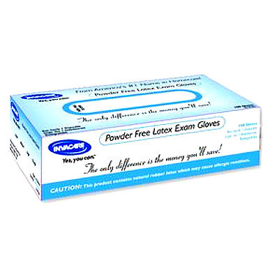 Powder free latex exam gloves xlarge case of 10