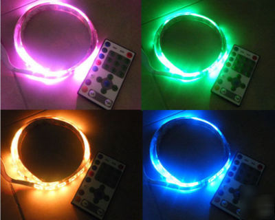 Remote control 12V strip waterproof flash rgb led,rcf