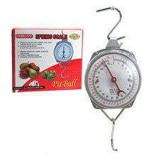 Spring steel scale weighs up to 110 lbs & kg weight