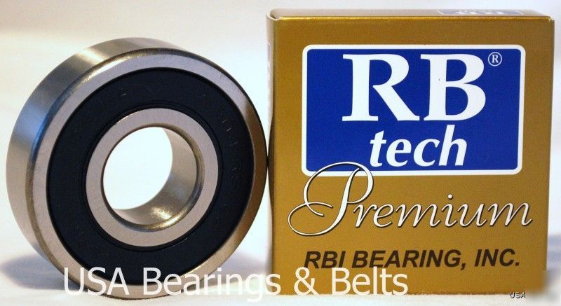 (10) 6302-2RS premium grade bearings 15X42X13 abec 3+