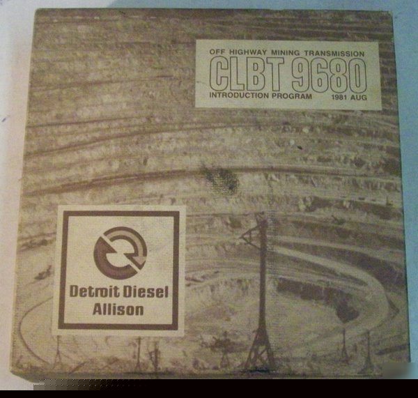 Allison transmission 1981 clbt 9680 & 9686 portfolio