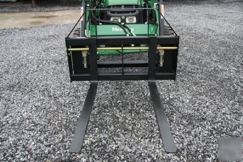 Compact tractor pallet forks 1800 lb.cap free shipping 