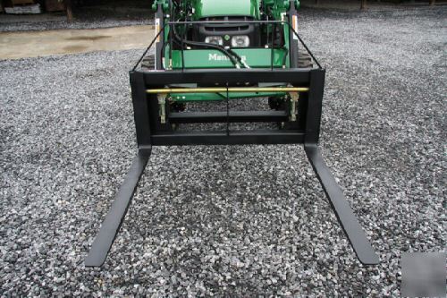 Compact tractor pallet forks 1800 lb.cap free shipping 