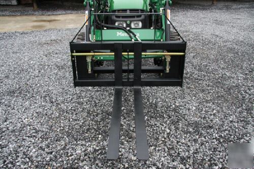 Compact tractor pallet forks 1800 lb.cap free shipping 