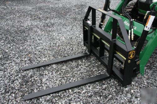 Compact tractor pallet forks 1800 lb.cap free shipping 