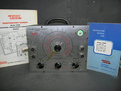 Eico 950B resistance-capacitive-comparator bridge w/man