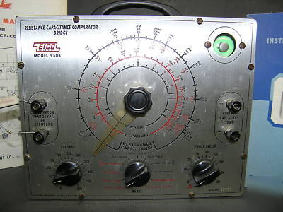 Eico 950B resistance-capacitive-comparator bridge w/man