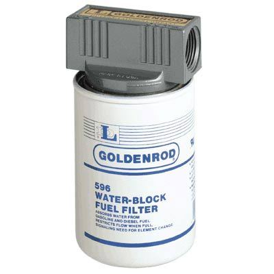 Goldenrod spin-on water block filter + cap 1