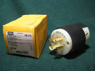 Hubbell 231A 20A 250V 4 prong twist-lock plug 