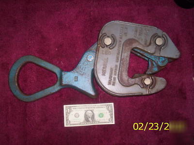 Merrill 5-ton lifting clamp, 1/2