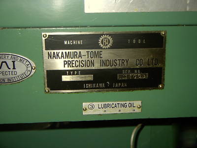 Nakamura tome slant jr. lathe