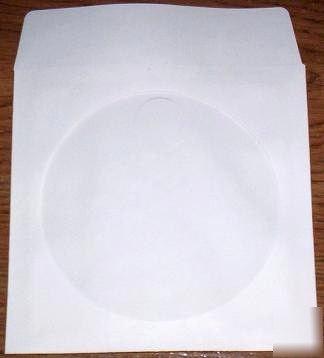 New â•â–º100 white paper cd dvd sleeve envelope case cover