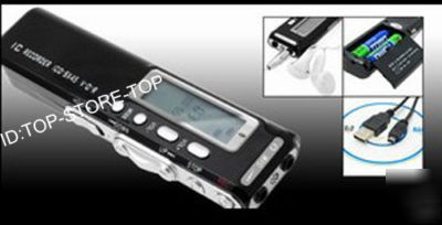 New 4GB digital voice recorder dictaphone & MP3 active