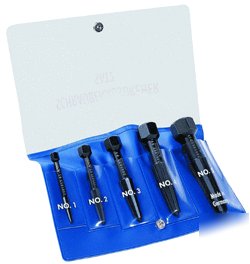 Rennsteig 5 pc screw extractor set