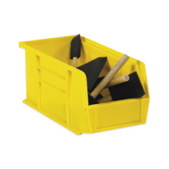 Shoplet select yellow plastic stack hang bin boxes 5