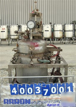 Used: buckley iron works reactor, 35 gallon, 316 stainl