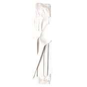 White medium weight plastic cutlery set