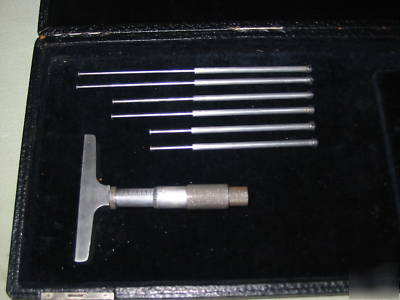 Depth micrometer set, 0-3
