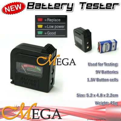 Aaa aa button cell c d batterypowertesterchecker bt-860