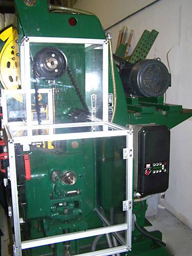 Minster 22 ton high speed obi punch press,vamco feed, 
