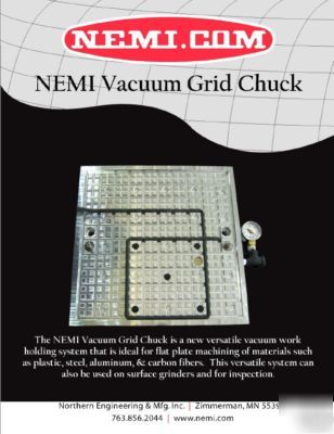 Nemi vacuum chuck include vacuum gen grid table chuck 