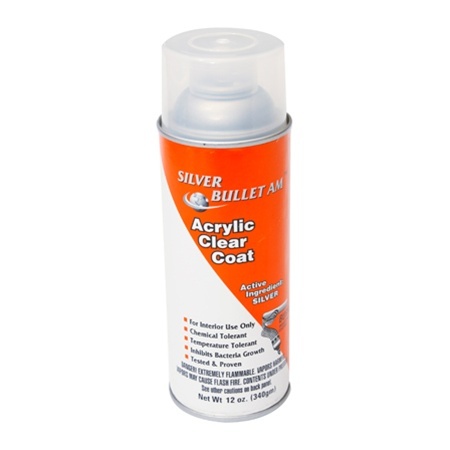 Clear acrylic anti microbial aerosol spray coating (X6)