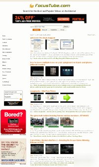 Focustube.com - 14 month old online video search portal