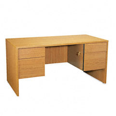 Global genoa series 60 x 30 double pedestal desk