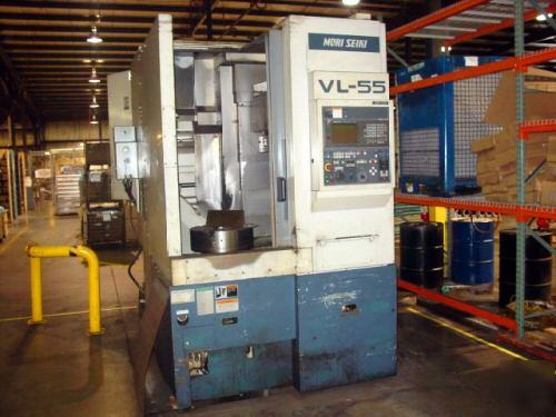 Mori seiki model #VL55 cnc vertical turning center