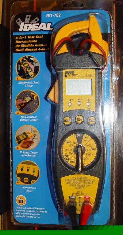 New ideal 61-702 4-in-1 test tool multimeter/amp clamp 