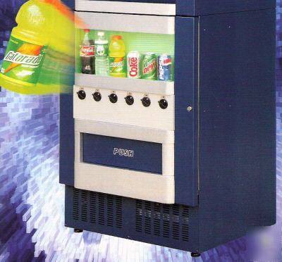 Soda machine can & bottle vending 6 selection vm-251