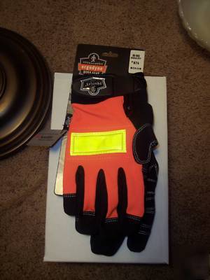  ergodyne proflex hi-vis general duty glove med