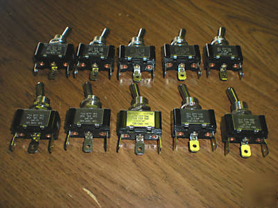New basic on-on toggle switch 20AMP, 3/4HP, lot of 10, 