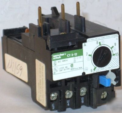 Sprecher schuh ct-3-12 thermal contact overload relay
