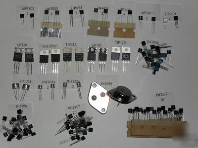 Transistor kit assortment power npn pnp uhf vhf TO3 amp